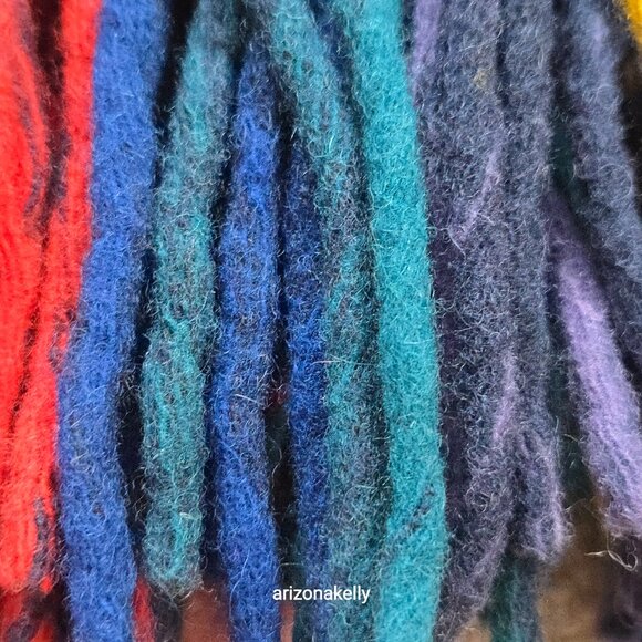 Vintage Pendleton WOOL Wrap Colorful Plaid Thick Excellent Condition - Picture 13 of 16